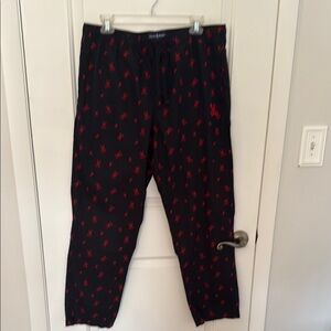Psycho Bunny Black and Red Pants